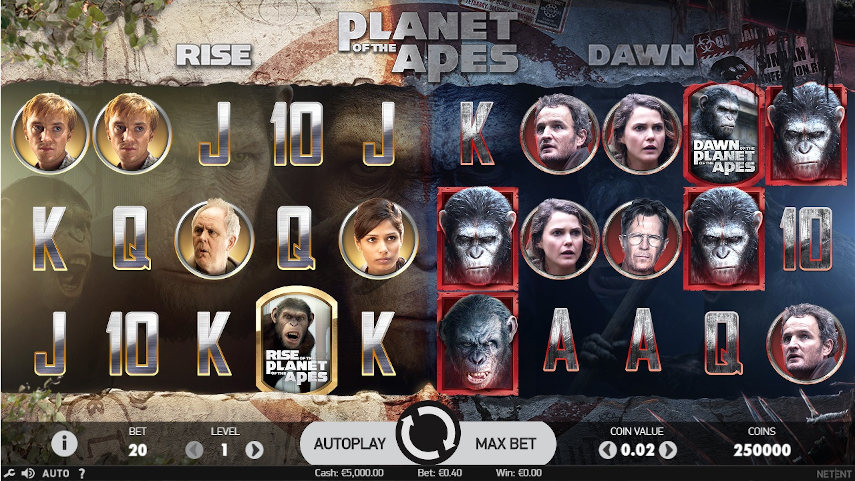 Planet of the Apes Fun88 online มีโอกาสหมุนฟรี 10 ครั้ง ทำให้การชนะเป็นเรื่องง่าย!